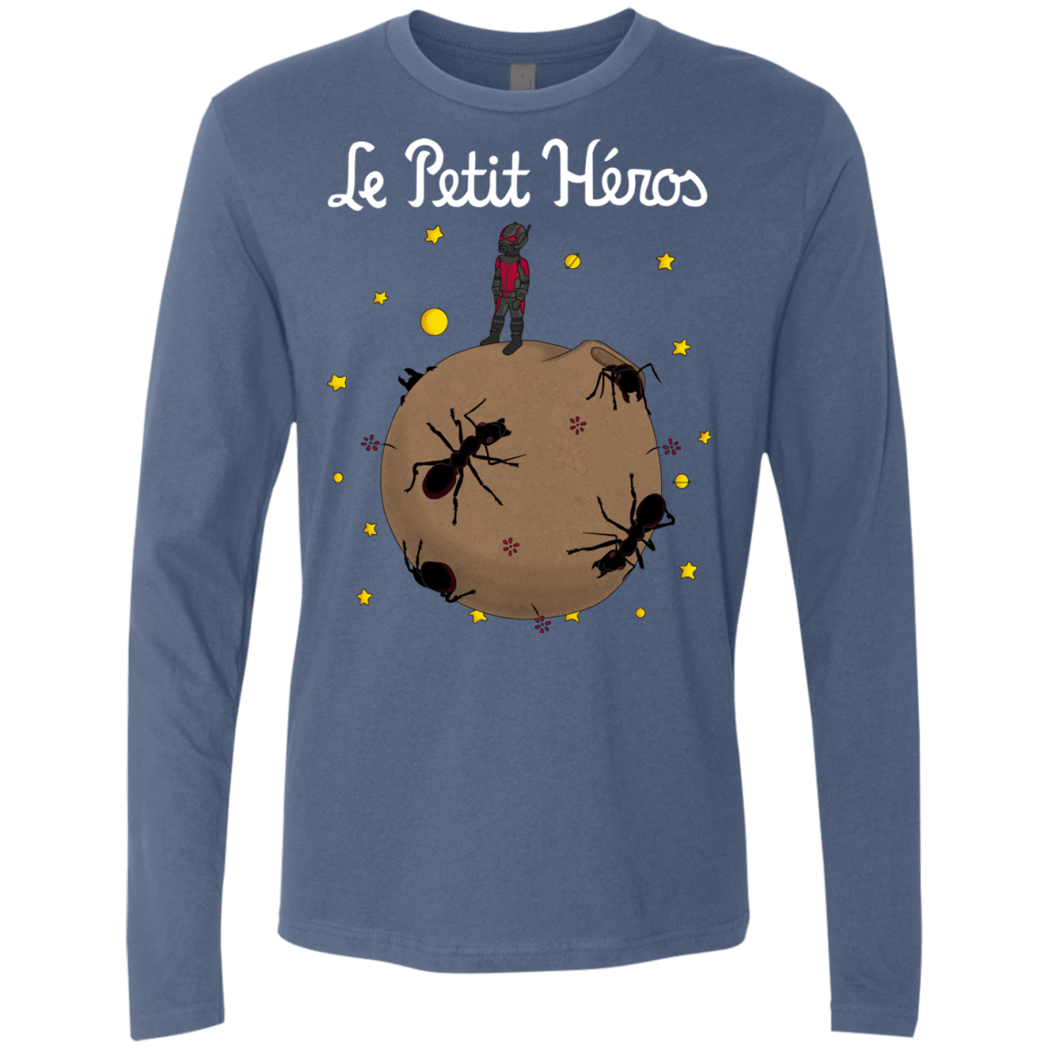 T-Shirts Indigo / S Le Petit Héros Men's Premium Long Sleeve