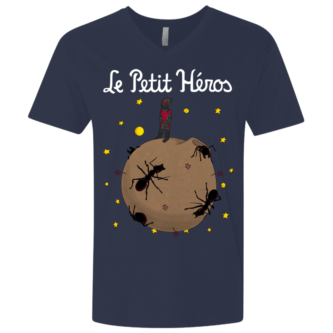T-Shirts Midnight Navy / X-Small Le Petit Héros Men's Premium V-Neck