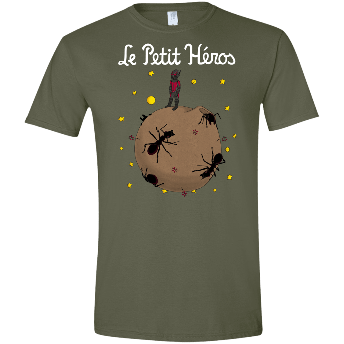 T-Shirts Military Green / S Le Petit Héros Men's Semi-Fitted Softstyle
