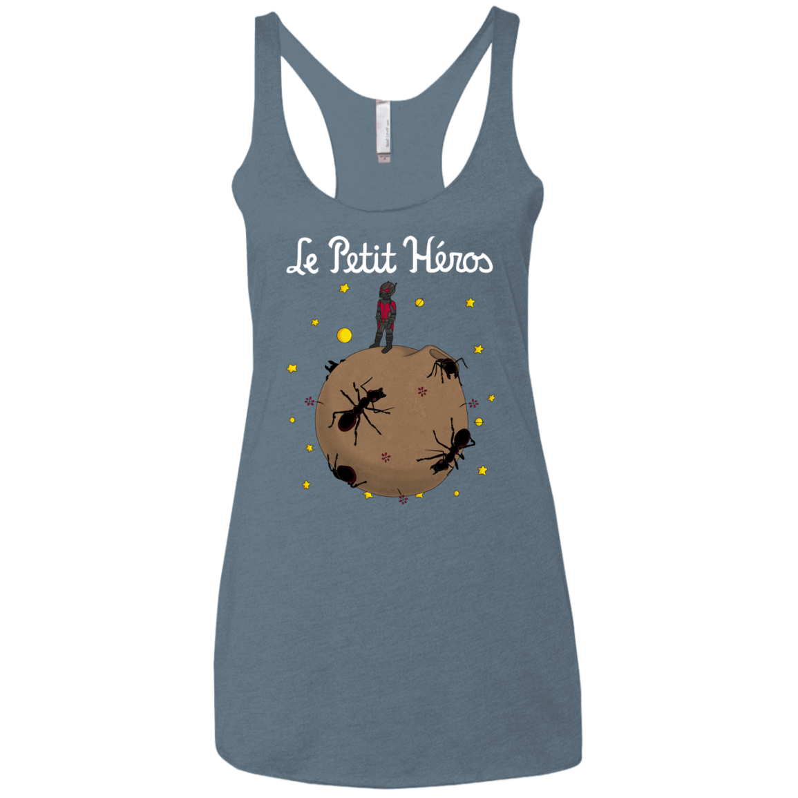 T-Shirts Indigo / X-Small Le Petit Héros Women's Triblend Racerback Tank