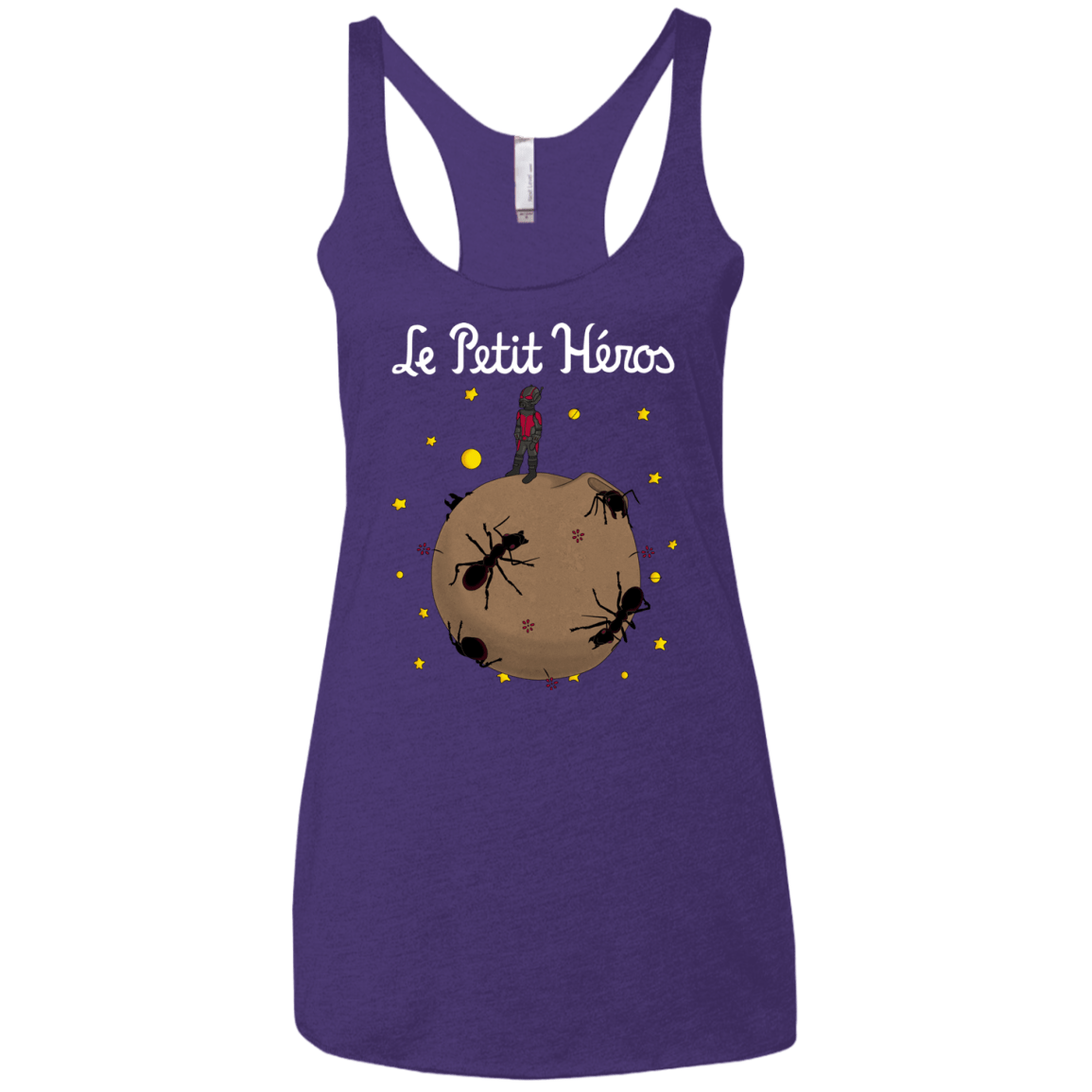 T-Shirts Purple Rush / X-Small Le Petit Héros Women's Triblend Racerback Tank