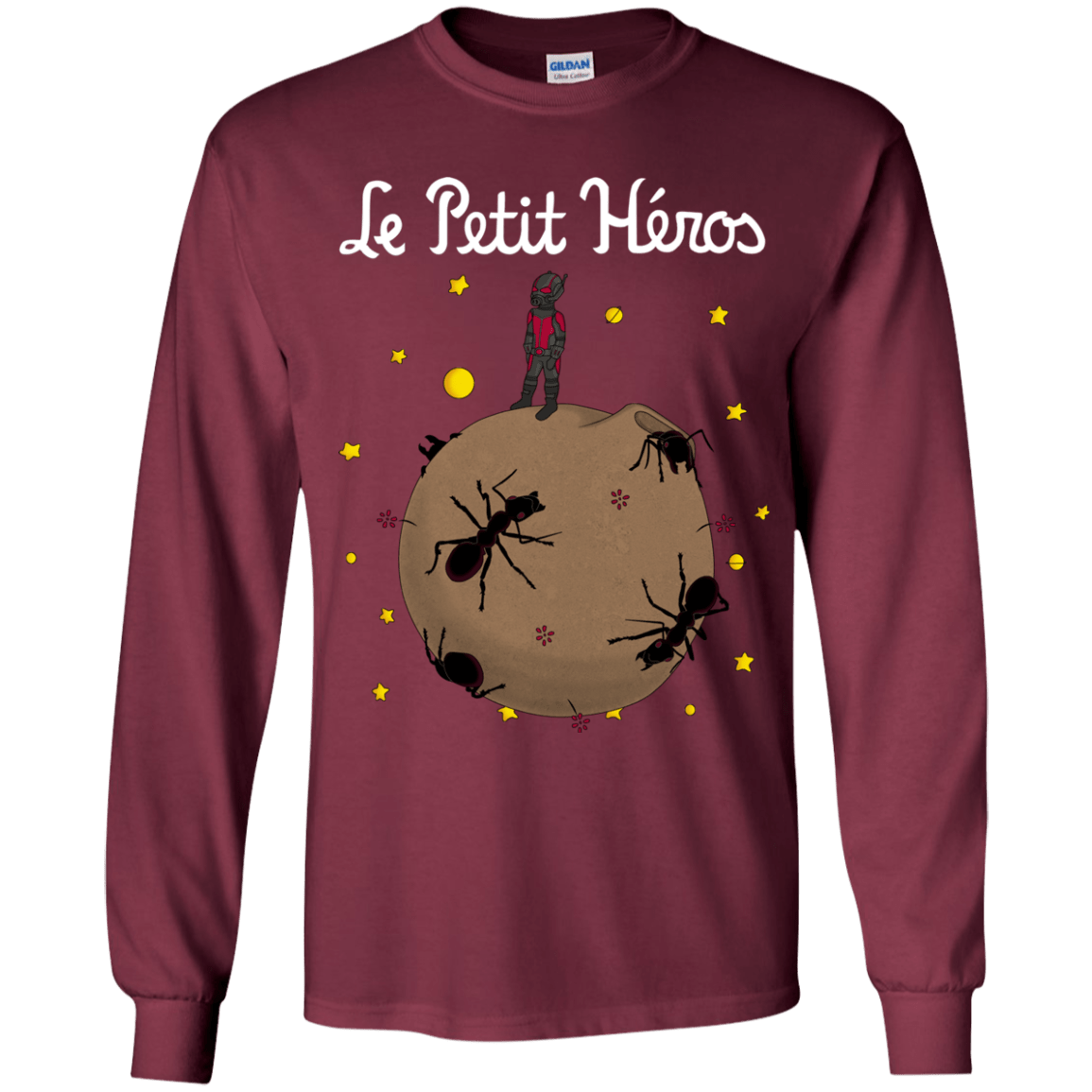 T-Shirts Maroon / YS Le Petit Héros Youth Long Sleeve T-Shirt