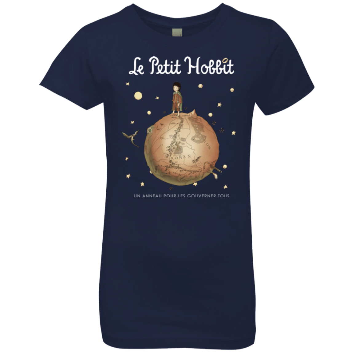 T-Shirts Midnight Navy / YXS Le Petit Hobbit Girls Premium T-Shirt