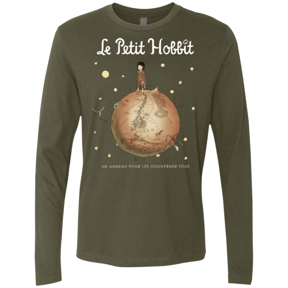 T-Shirts Military Green / Small Le Petit Hobbit Men's Premium Long Sleeve