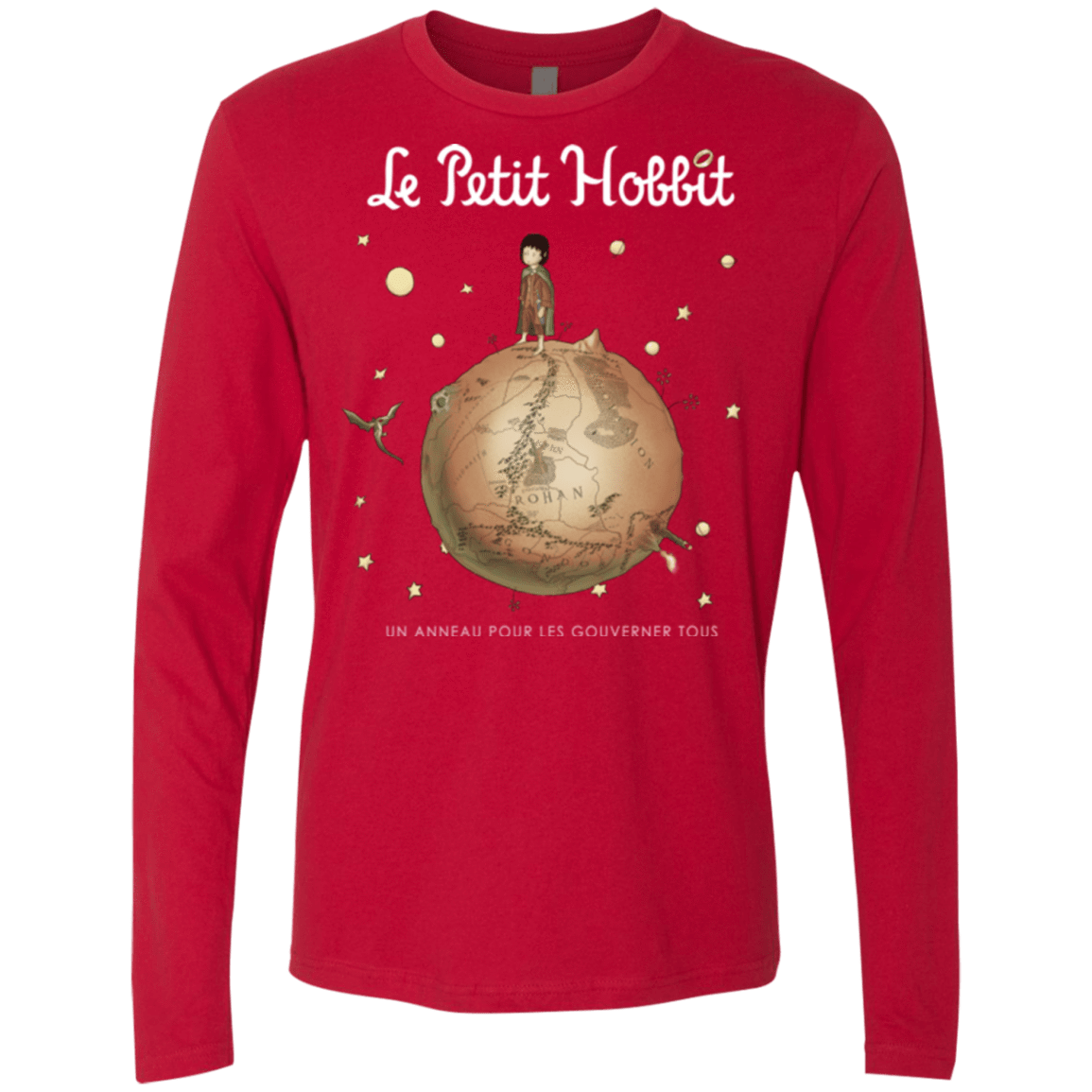 T-Shirts Red / Small Le Petit Hobbit Men's Premium Long Sleeve
