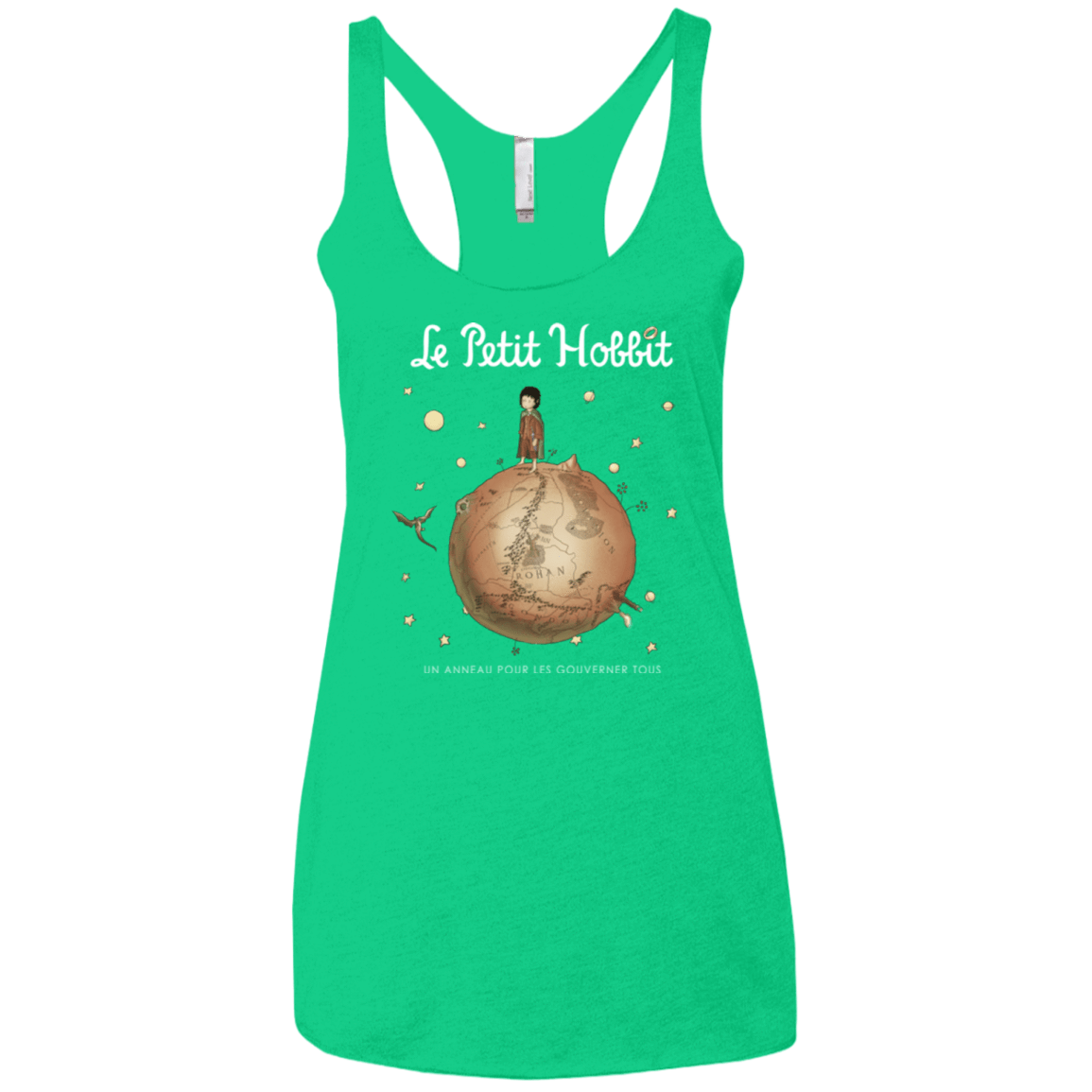 T-Shirts Envy / X-Small Le Petit Hobbit Women's Triblend Racerback Tank