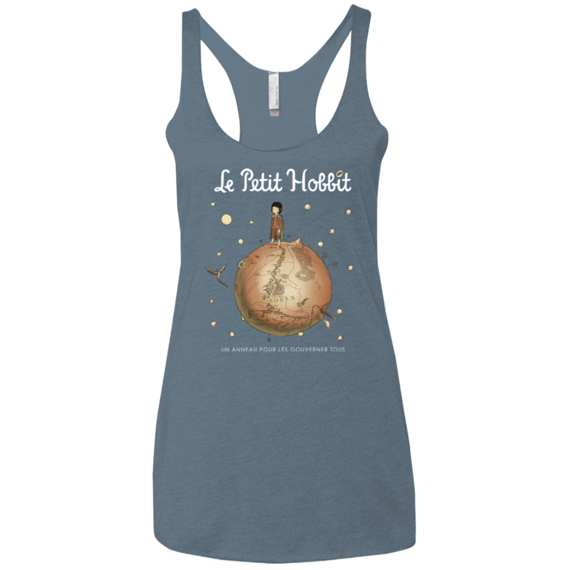 T-Shirts Indigo / X-Small Le Petit Hobbit Women's Triblend Racerback Tank