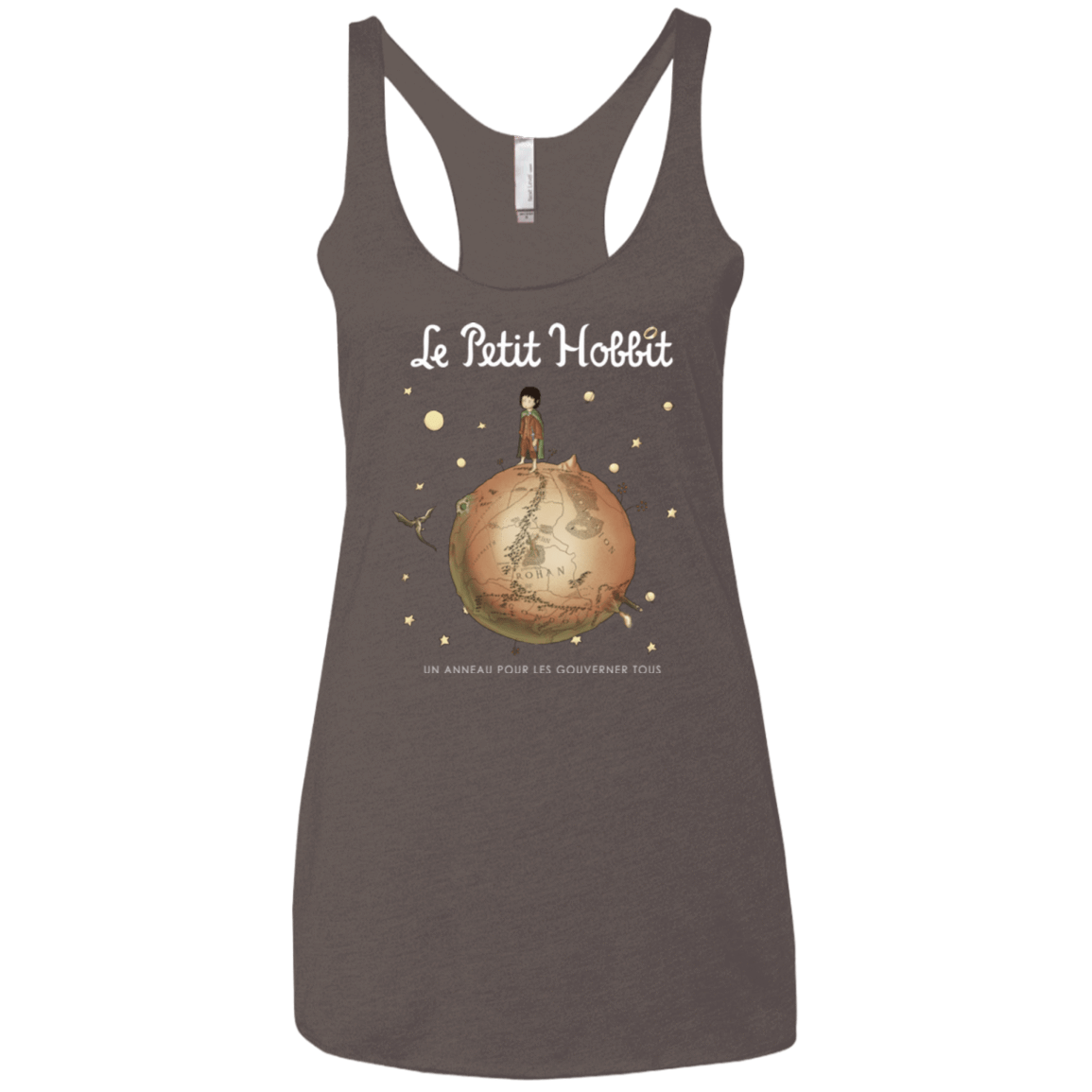 T-Shirts Macchiato / X-Small Le Petit Hobbit Women's Triblend Racerback Tank