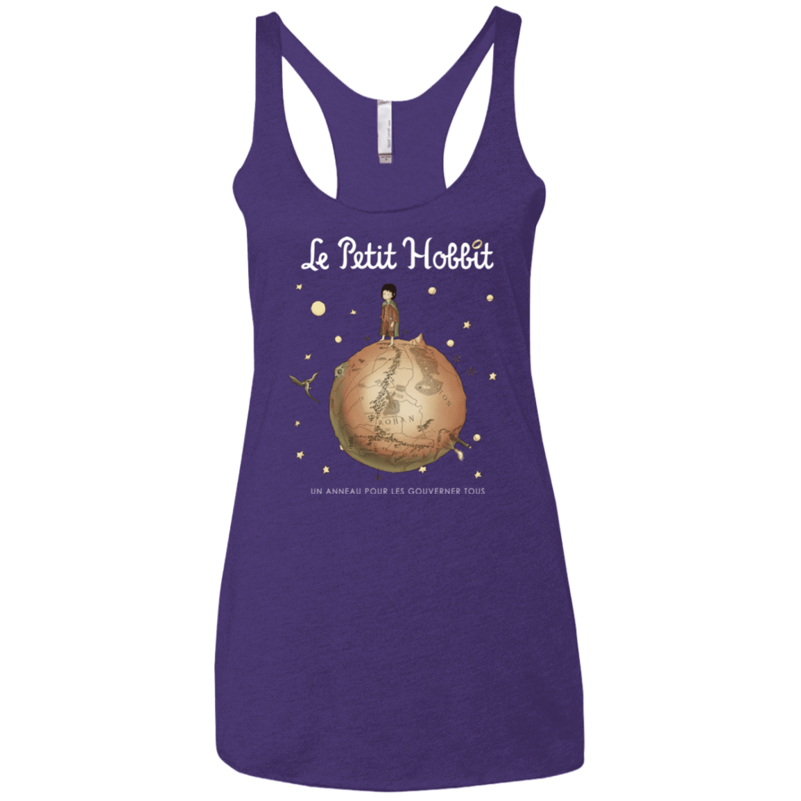 T-Shirts Purple / X-Small Le Petit Hobbit Women's Triblend Racerback Tank