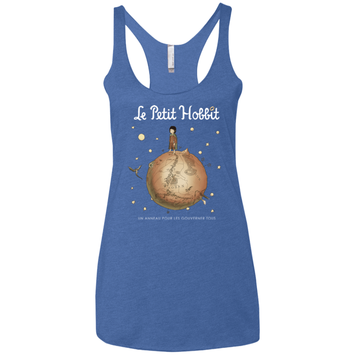 T-Shirts Vintage Royal / X-Small Le Petit Hobbit Women's Triblend Racerback Tank