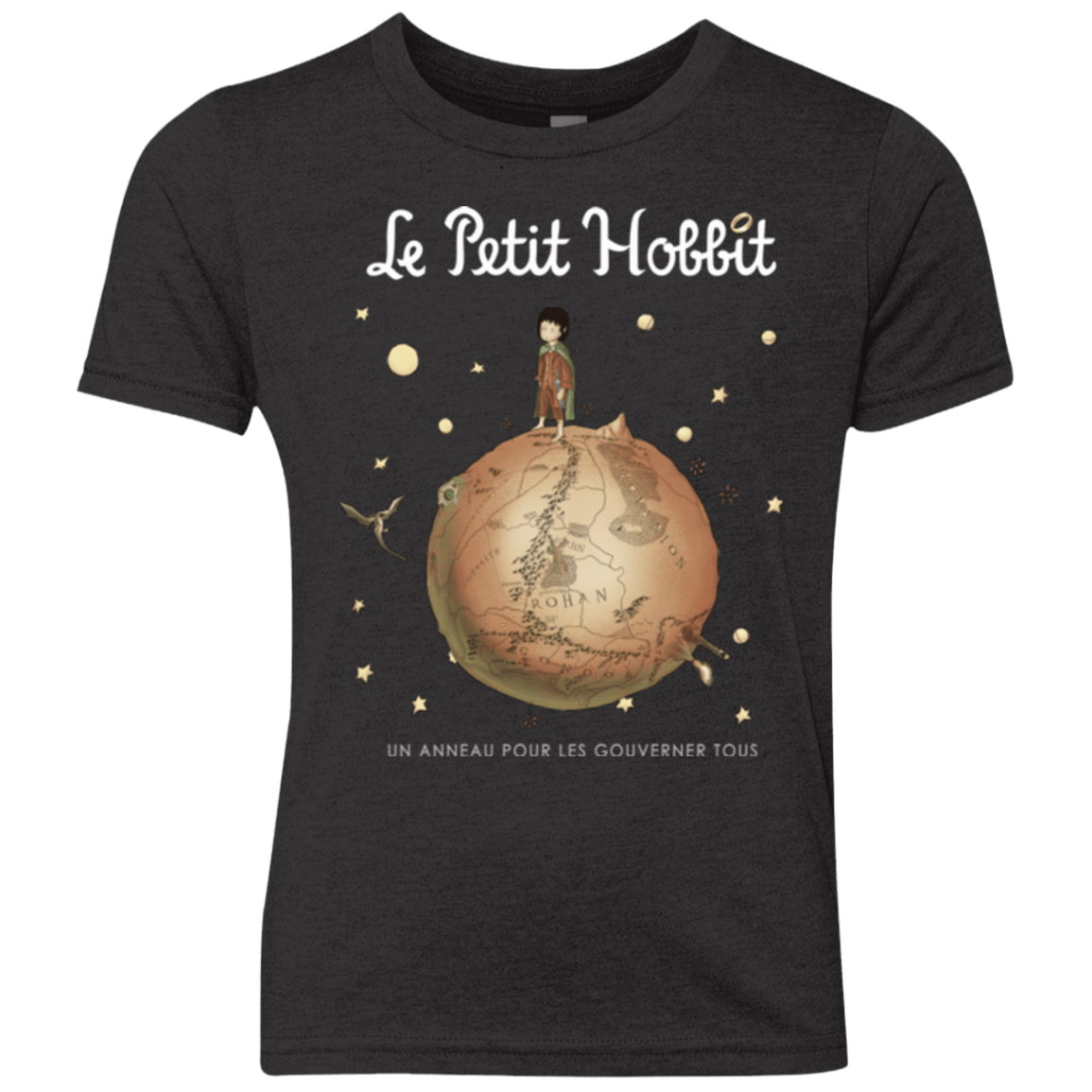 T-Shirts Vintage Black / YXS Le Petit Hobbit Youth Triblend T-Shirt