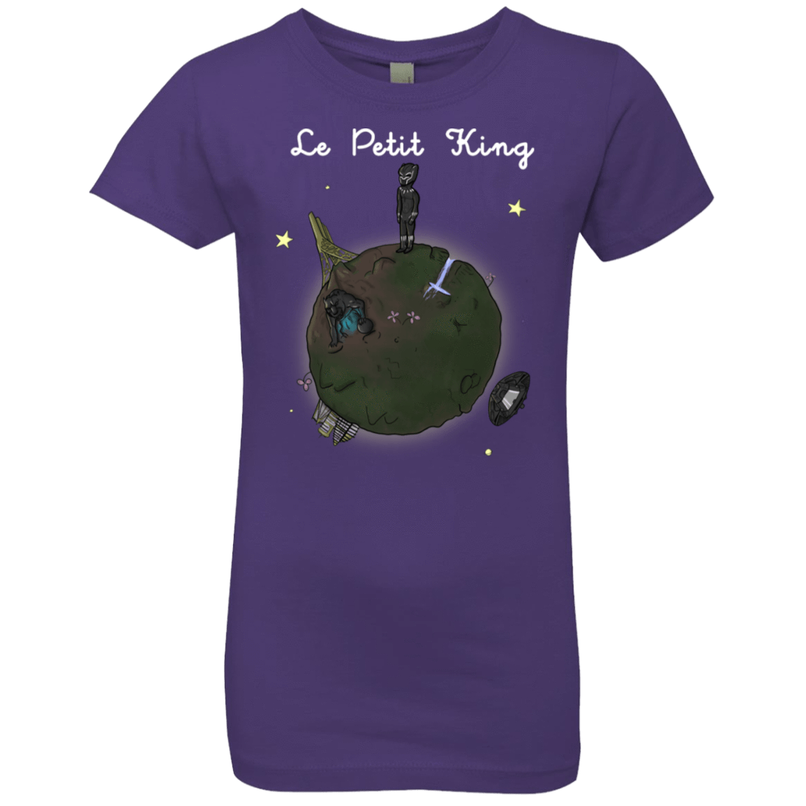 T-Shirts Purple Rush / YXS Le Petit Prince Of Wakanda Girls Premium T-Shirt
