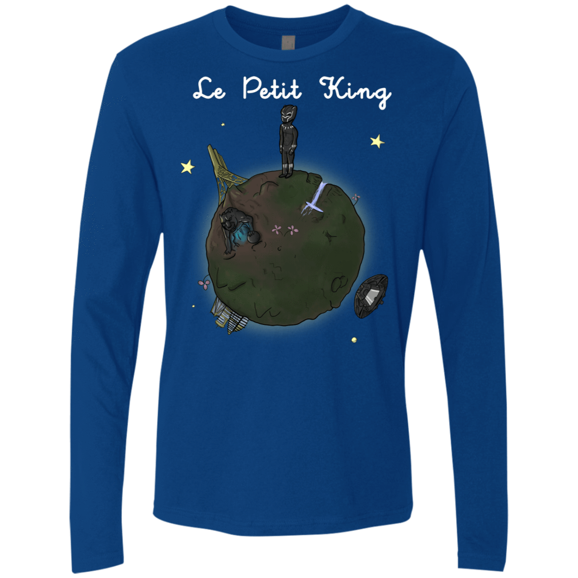 T-Shirts Royal / S Le Petit Prince Of Wakanda Men's Premium Long Sleeve
