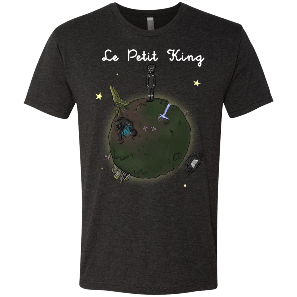 T-Shirts Vintage Black / S Le Petit Prince Of Wakanda Men's Triblend T-Shirt
