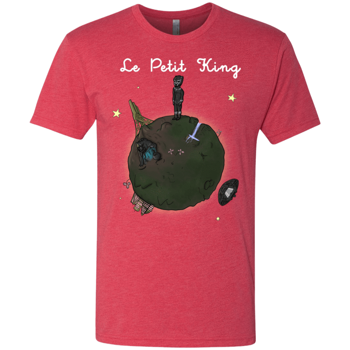 T-Shirts Vintage Red / S Le Petit Prince Of Wakanda Men's Triblend T-Shirt