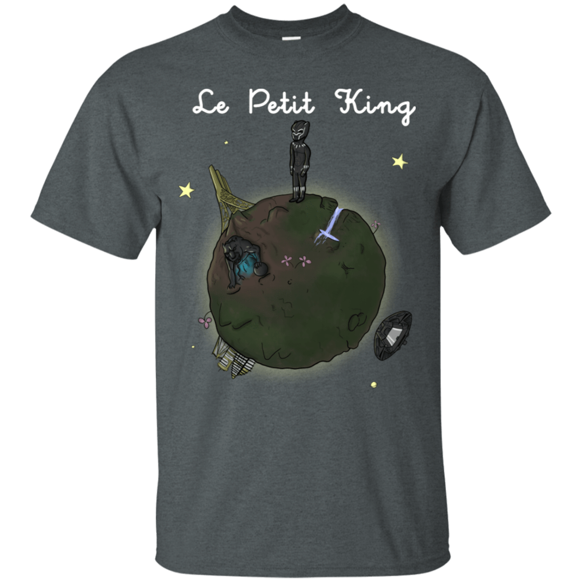T-Shirts Dark Heather / S Le Petit Prince Of Wakanda T-Shirt