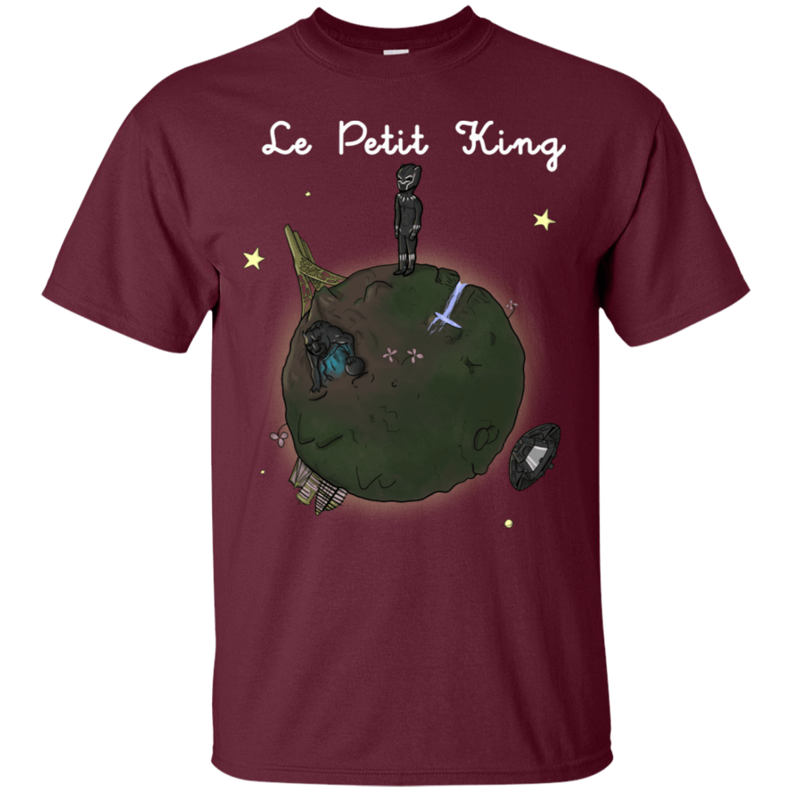 T-Shirts Maroon / S Le Petit Prince Of Wakanda T-Shirt