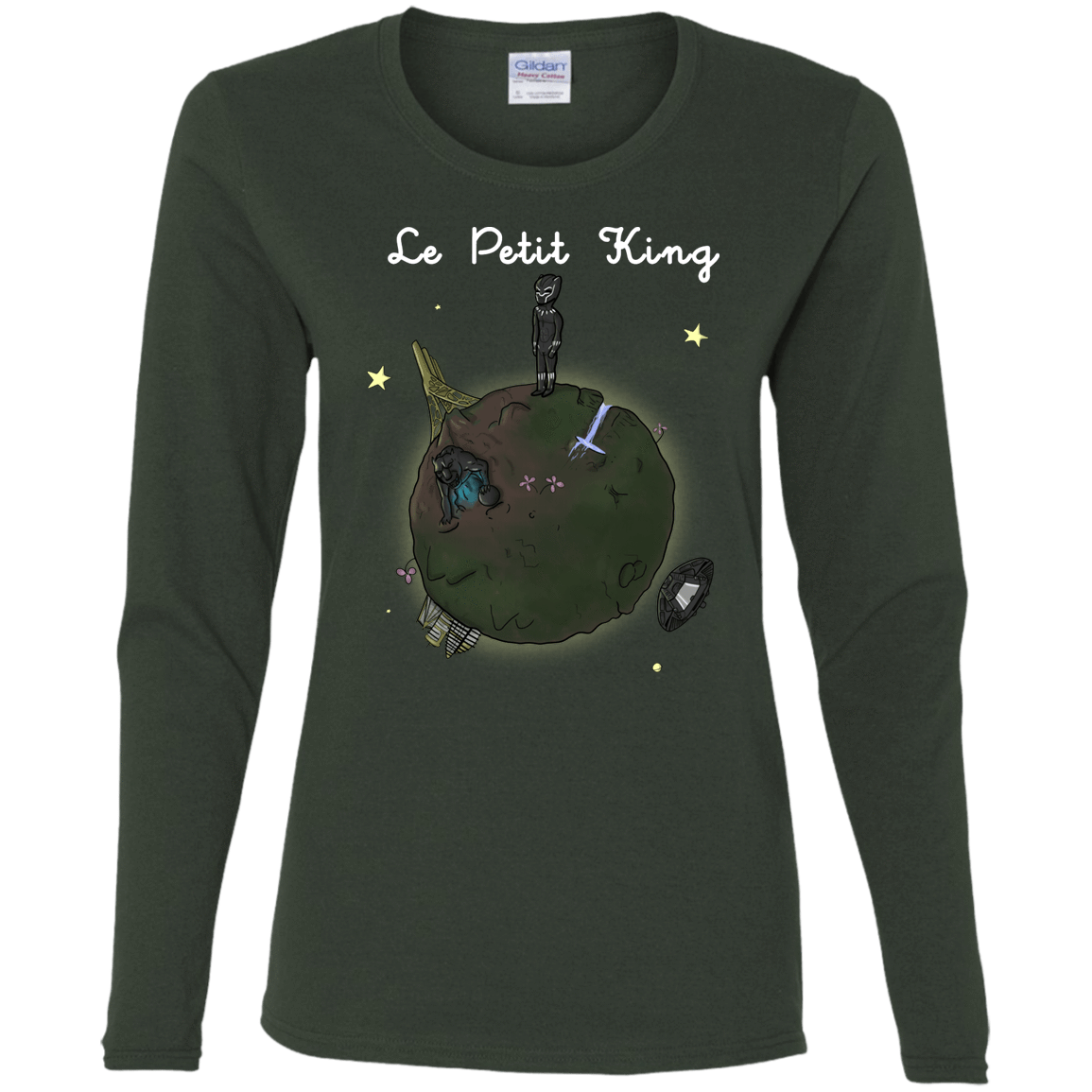 T-Shirts Forest / S Le Petit Prince Of Wakanda Women's Long Sleeve T-Shirt