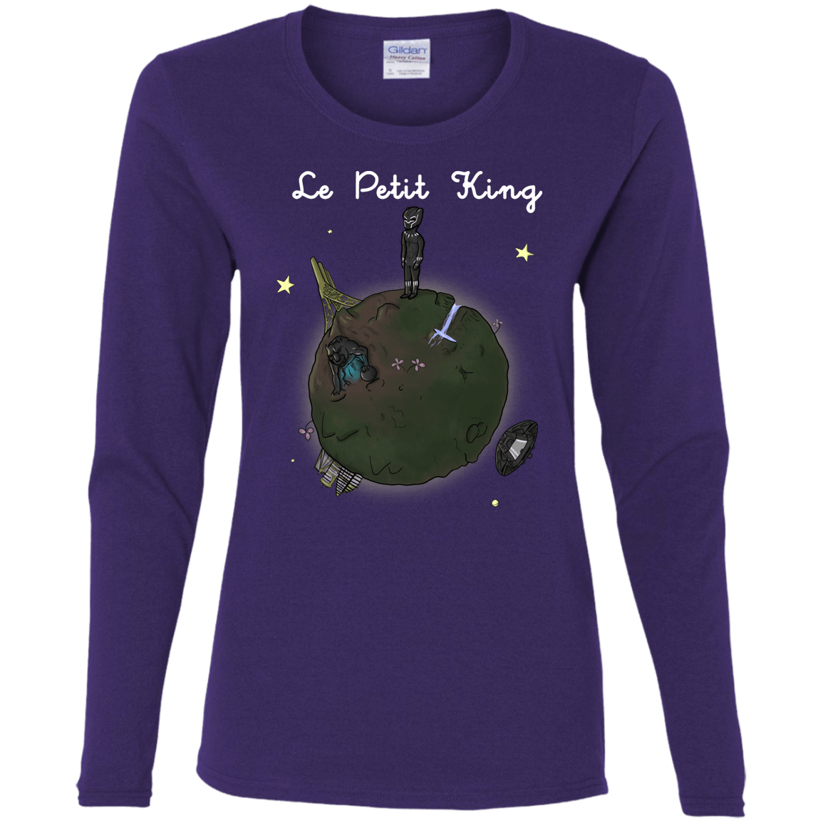 T-Shirts Purple / S Le Petit Prince Of Wakanda Women's Long Sleeve T-Shirt
