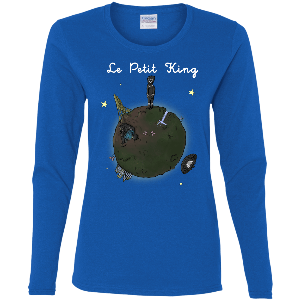 T-Shirts Royal / S Le Petit Prince Of Wakanda Women's Long Sleeve T-Shirt