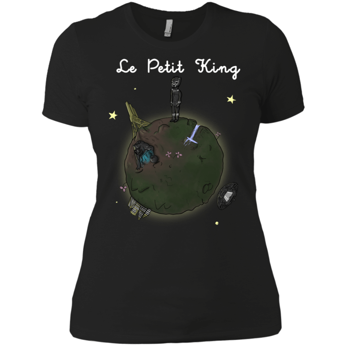 T-Shirts Black / X-Small Le Petit Prince Of Wakanda Women's Premium T-Shirt