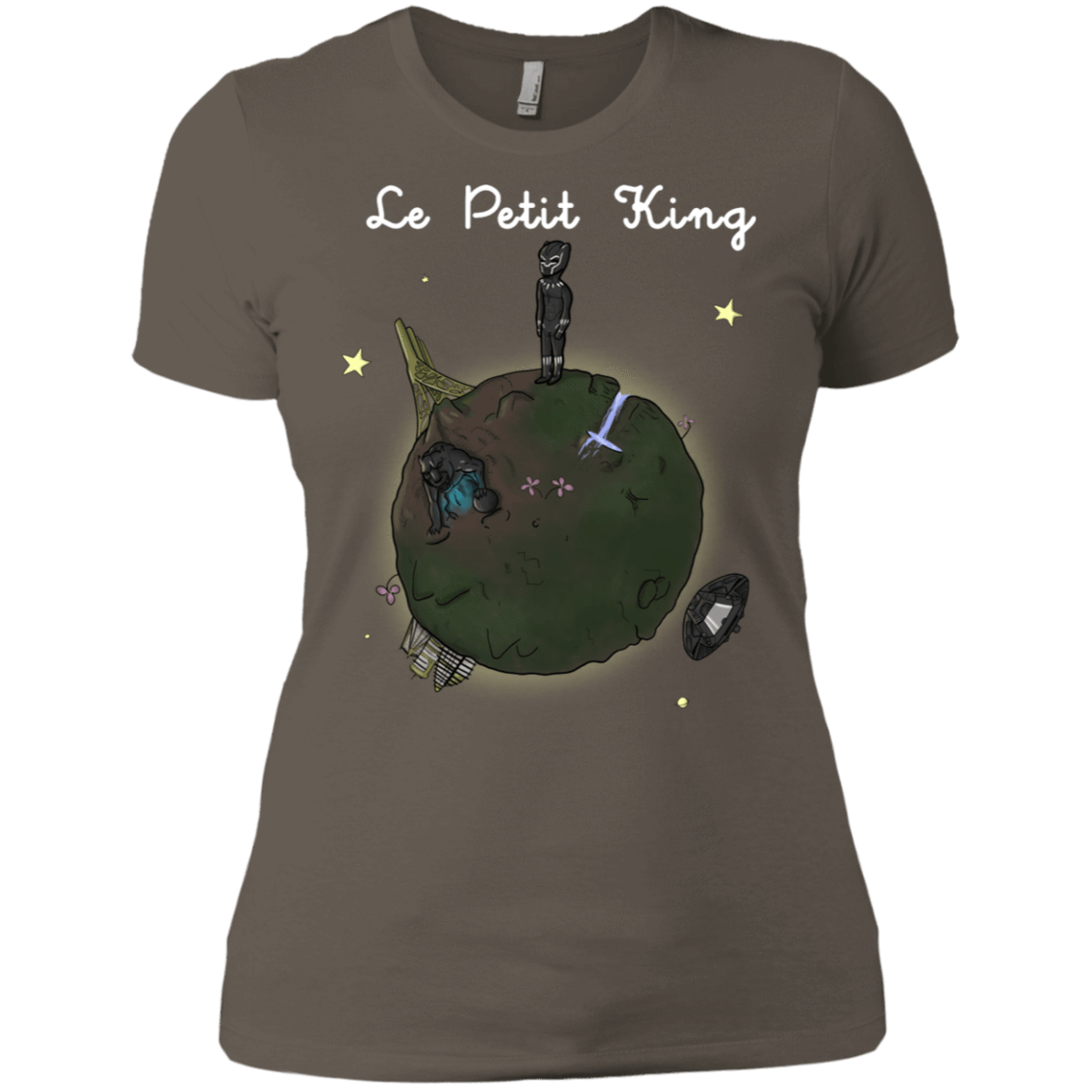 T-Shirts Warm Grey / X-Small Le Petit Prince Of Wakanda Women's Premium T-Shirt