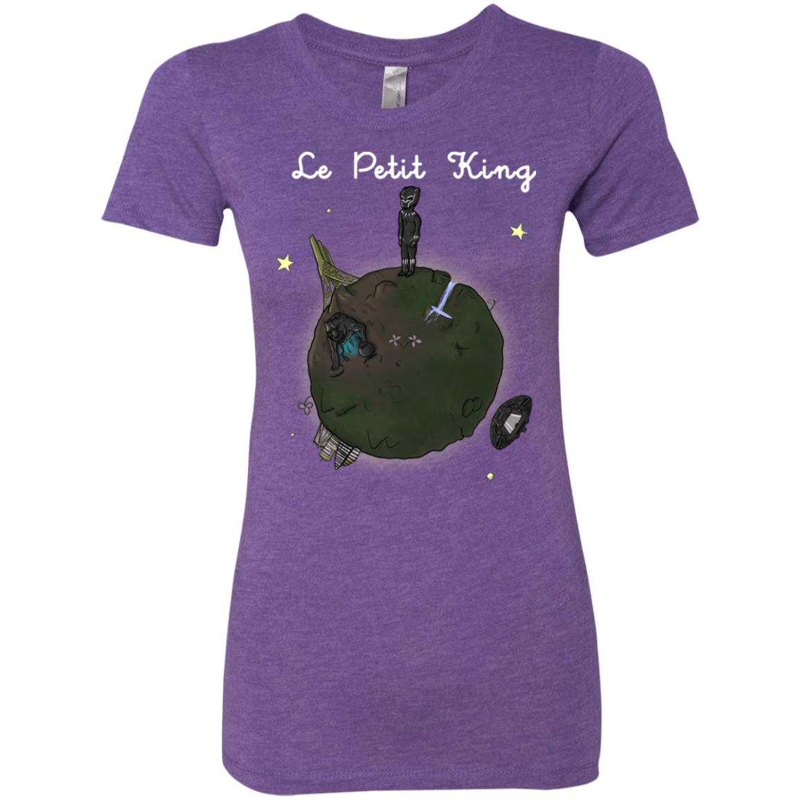 T-Shirts Purple Rush / S Le Petit Prince Of Wakanda Women's Triblend T-Shirt