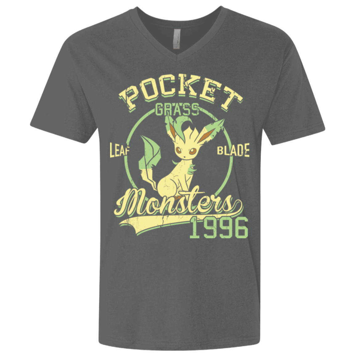 T-Shirts Heavy Metal / X-Small Leaf Blade Men's Premium V-Neck