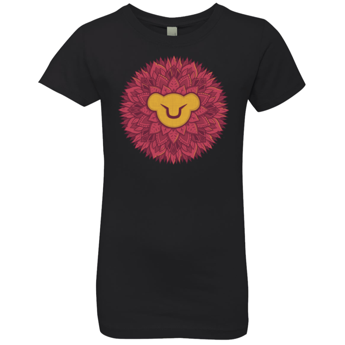 T-Shirts Black / YXS Leaf Mane Mandala Girls Premium T-Shirt