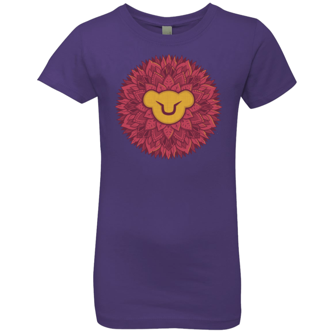 T-Shirts Purple Rush / YXS Leaf Mane Mandala Girls Premium T-Shirt