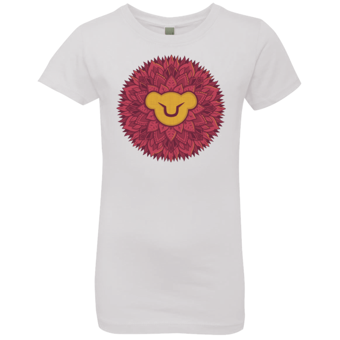 T-Shirts White / YXS Leaf Mane Mandala Girls Premium T-Shirt