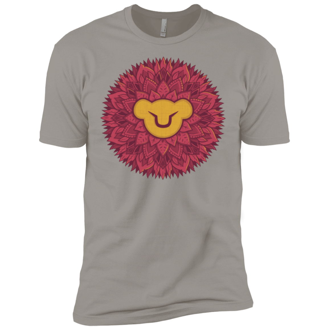 T-Shirts Light Grey / X-Small Leaf Mane Mandala Men's Premium T-Shirt