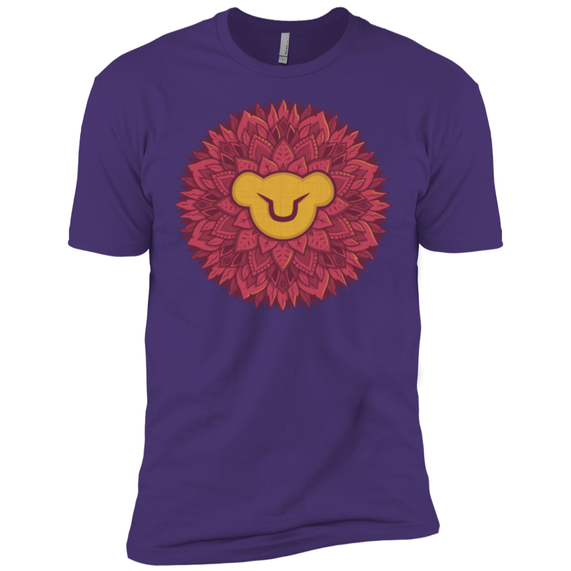 T-Shirts Purple / X-Small Leaf Mane Mandala Men's Premium T-Shirt