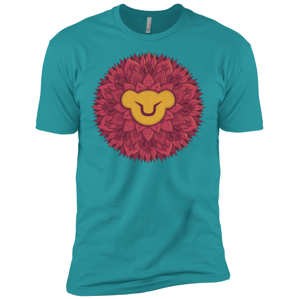 T-Shirts Tahiti Blue / X-Small Leaf Mane Mandala Men's Premium T-Shirt