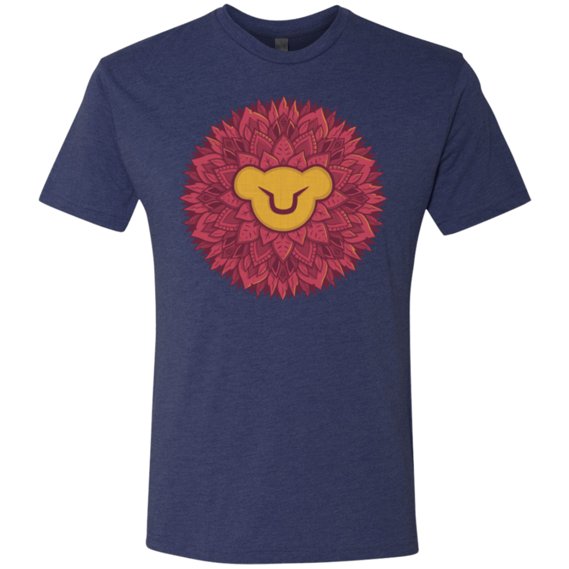 T-Shirts Vintage Navy / Small Leaf Mane Mandala Men's Triblend T-Shirt
