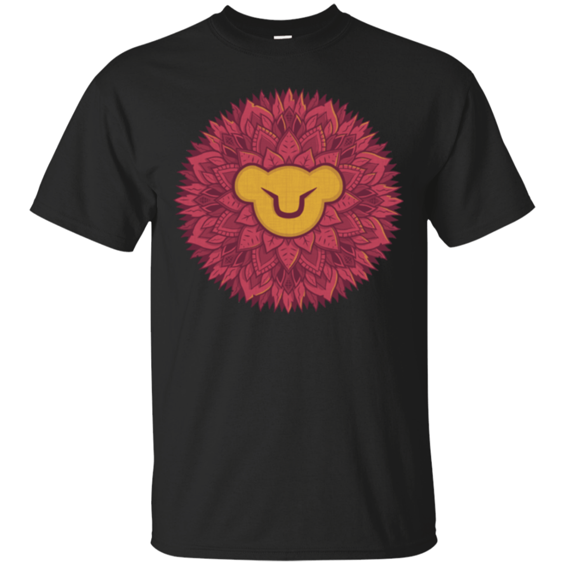 T-Shirts Black / Small Leaf Mane Mandala T-Shirt
