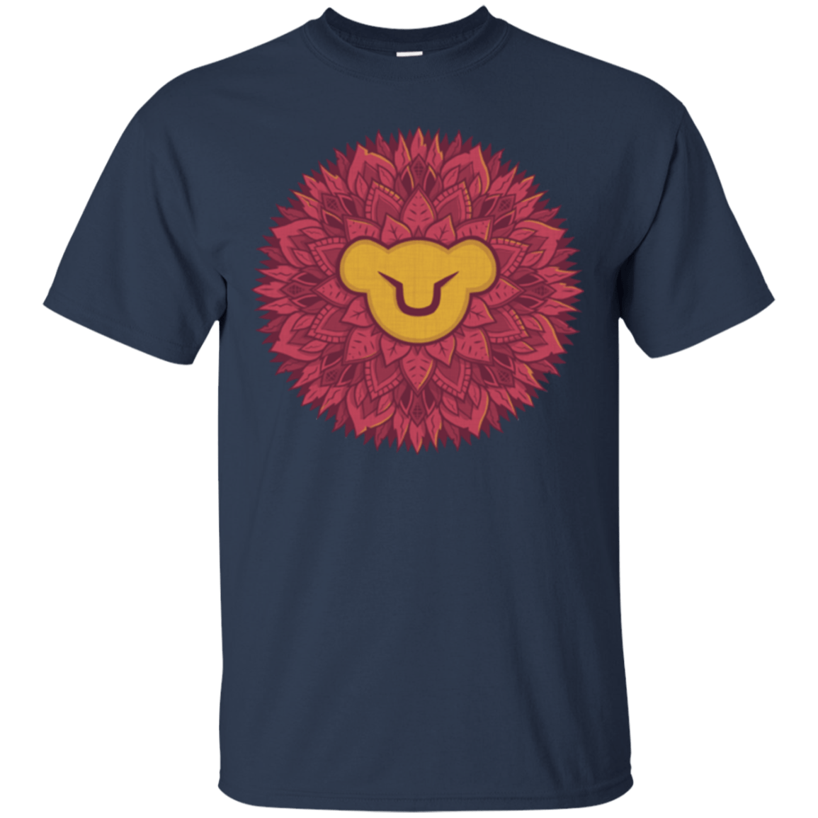 T-Shirts Navy / Small Leaf Mane Mandala T-Shirt