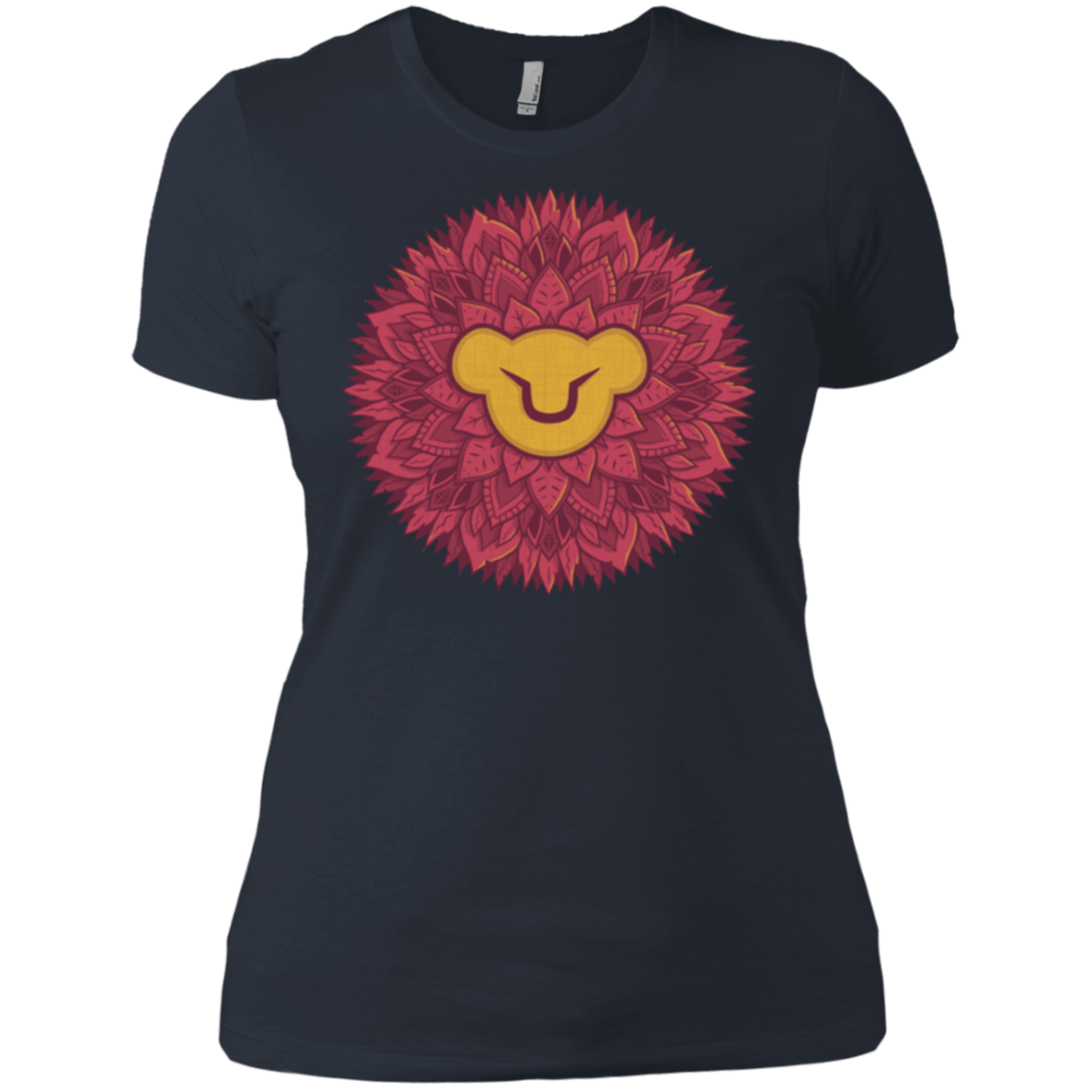 T-Shirts Indigo / X-Small Leaf Mane Mandala Women's Premium T-Shirt