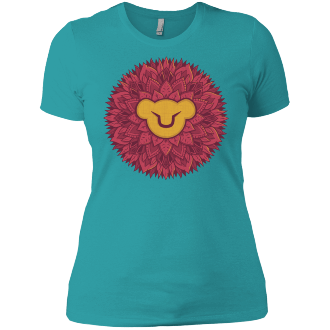 T-Shirts Tahiti Blue / X-Small Leaf Mane Mandala Women's Premium T-Shirt