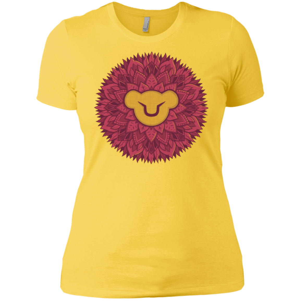T-Shirts Vibrant Yellow / X-Small Leaf Mane Mandala Women's Premium T-Shirt