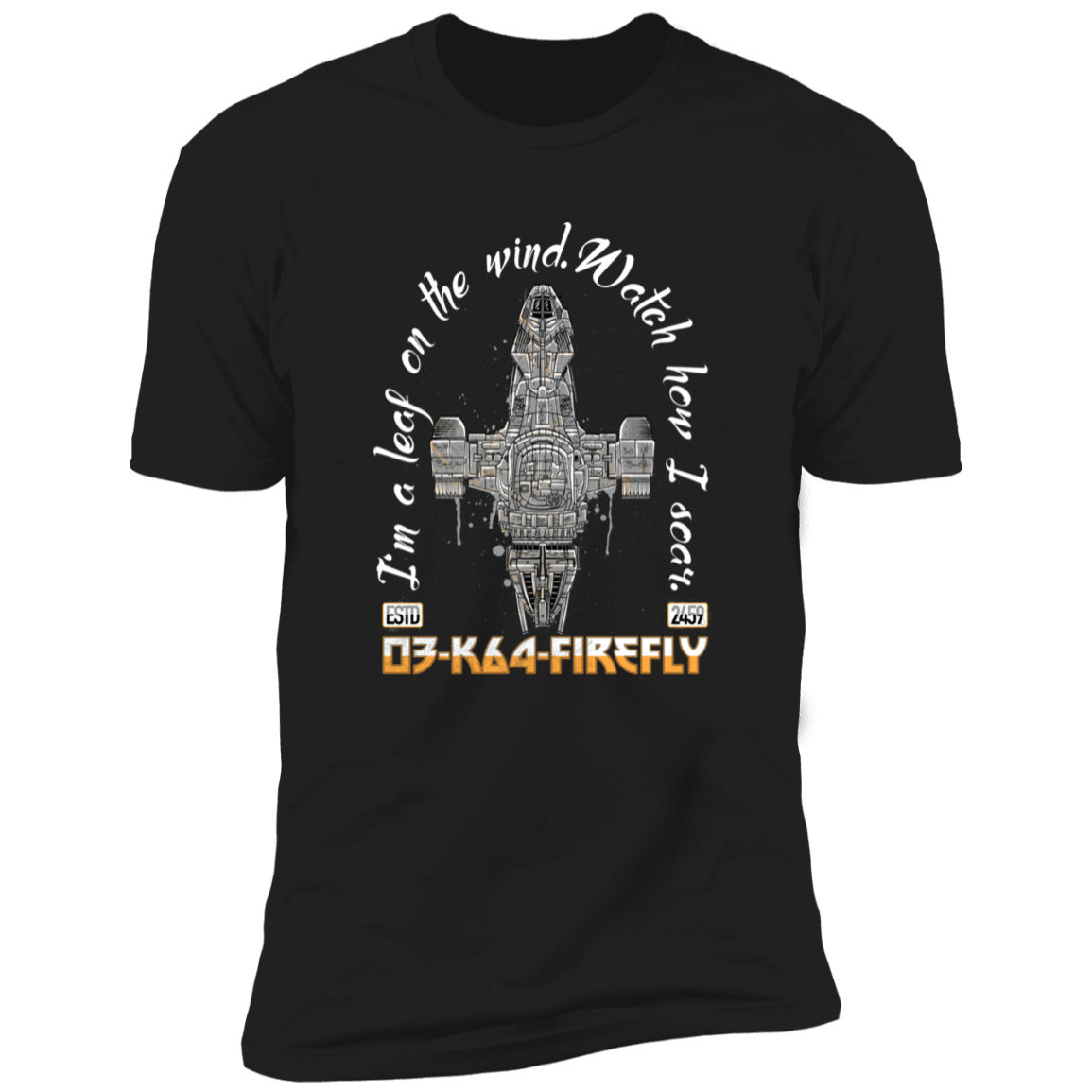 T-Shirts Black / X-Small Leaf On The Wind Men's Premium T-Shirt