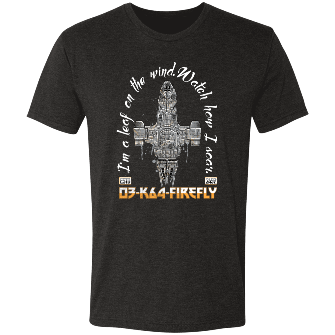 T-Shirts Vintage Black / S Leaf On The Wind Men's Triblend T-Shirt