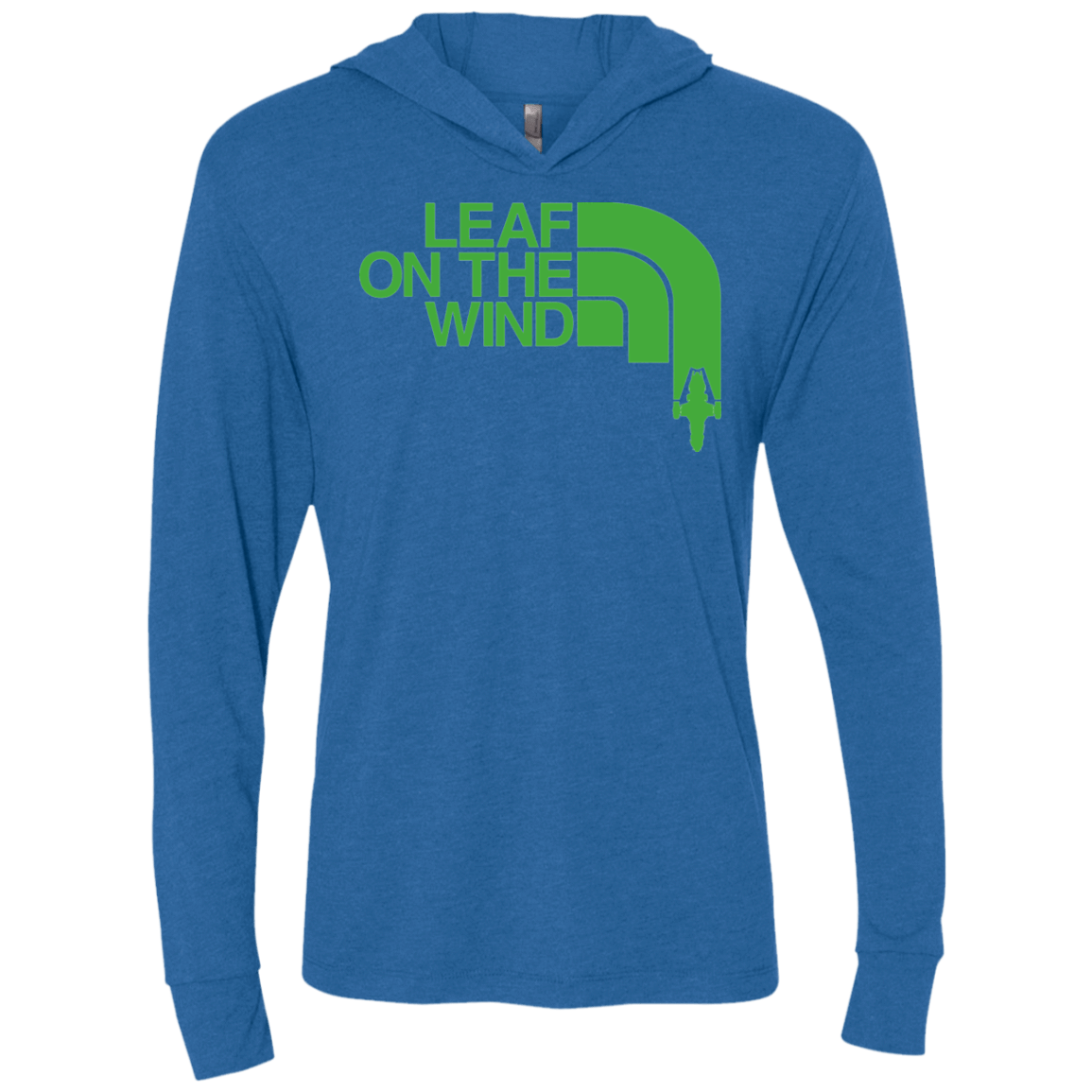 Leaf on the Wind Triblend Long Sleeve Hoodie Tee