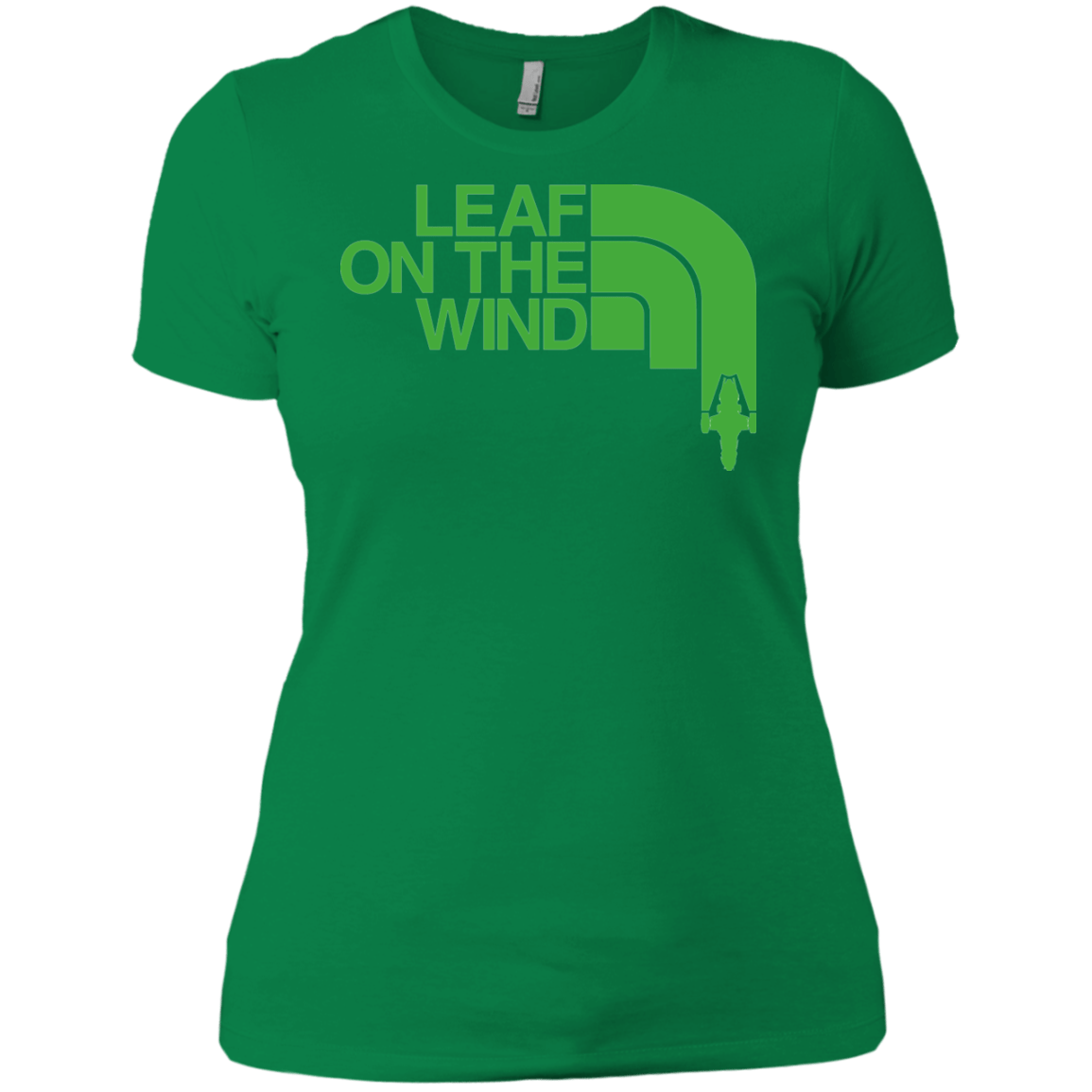 T-Shirts Kelly Green / X-Small Leaf on the Wind Women's Premium T-Shirt