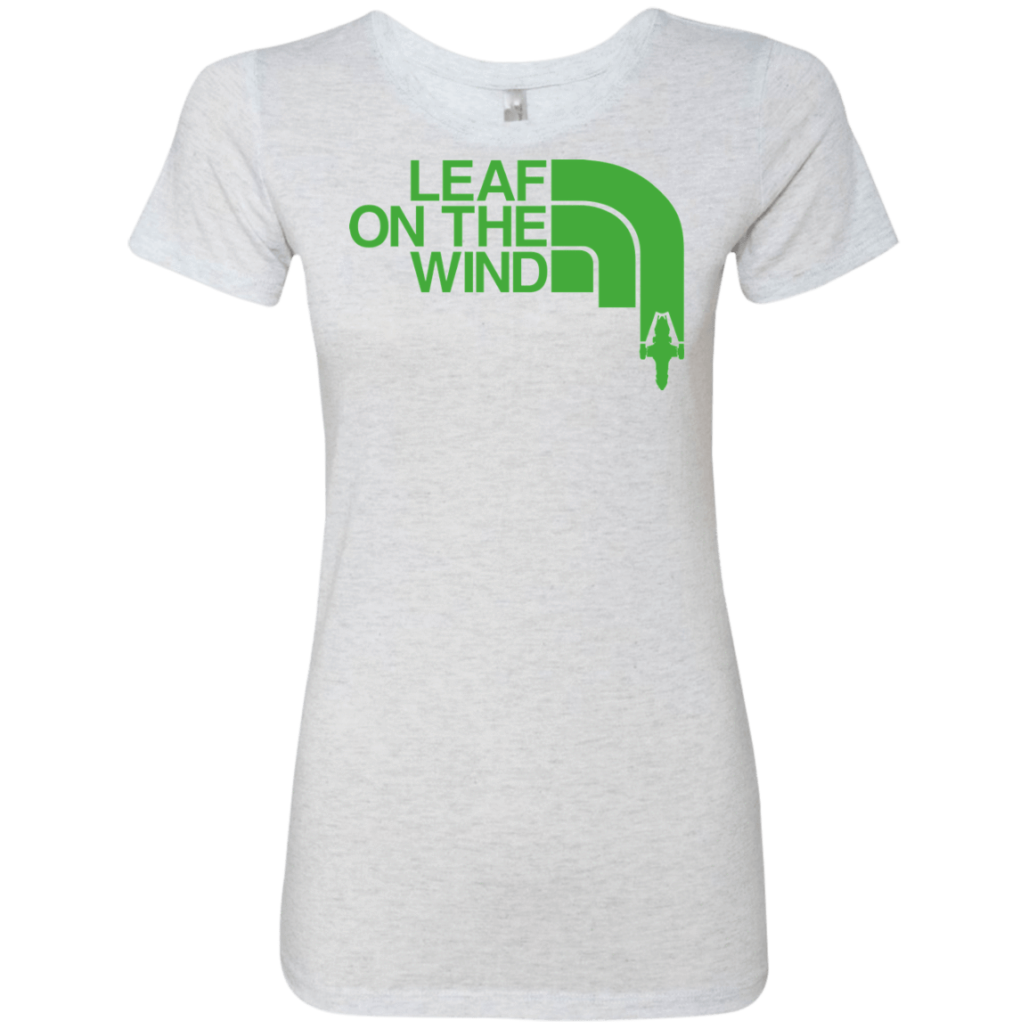 T-Shirts Heather White / Small Leaf on the Wind Women's Triblend T-Shirt