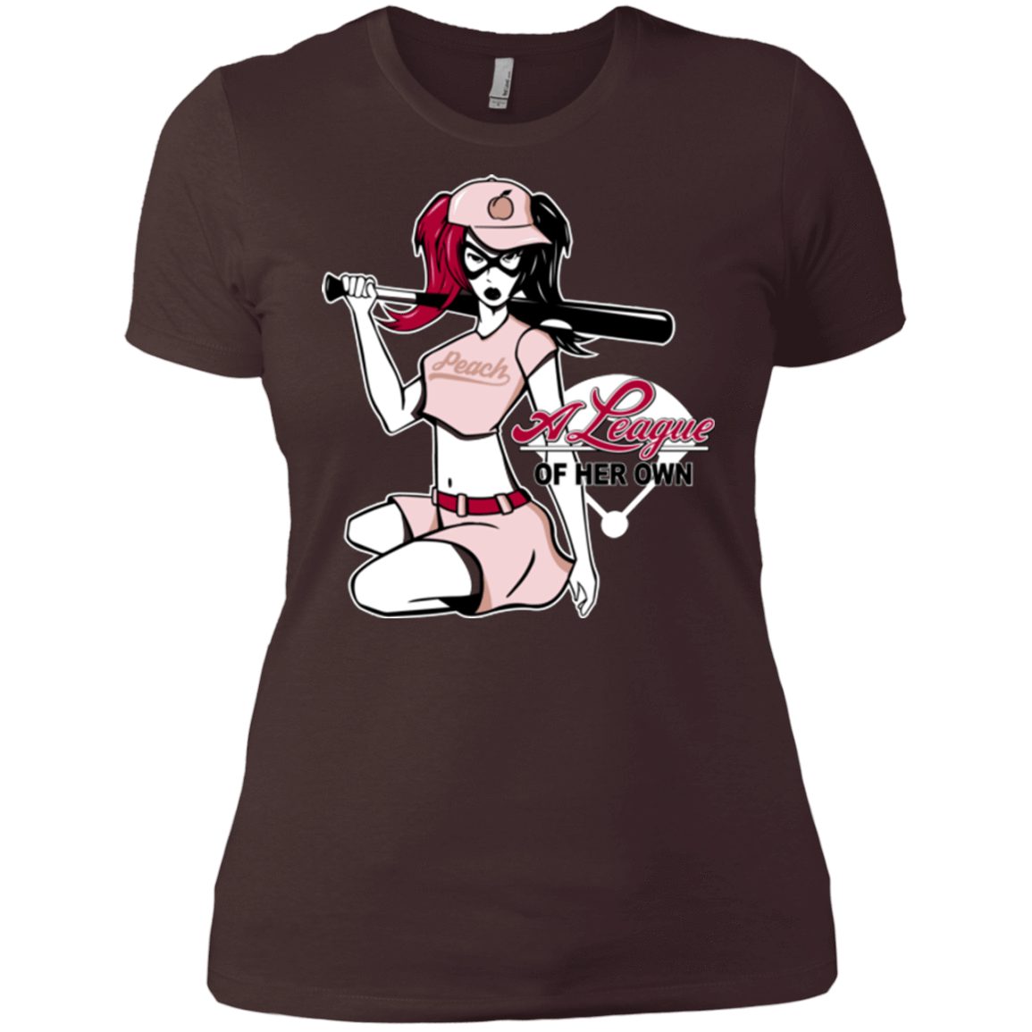 T-Shirts Dark Chocolate / X-Small League of Her Own Women's Premium T-Shirt