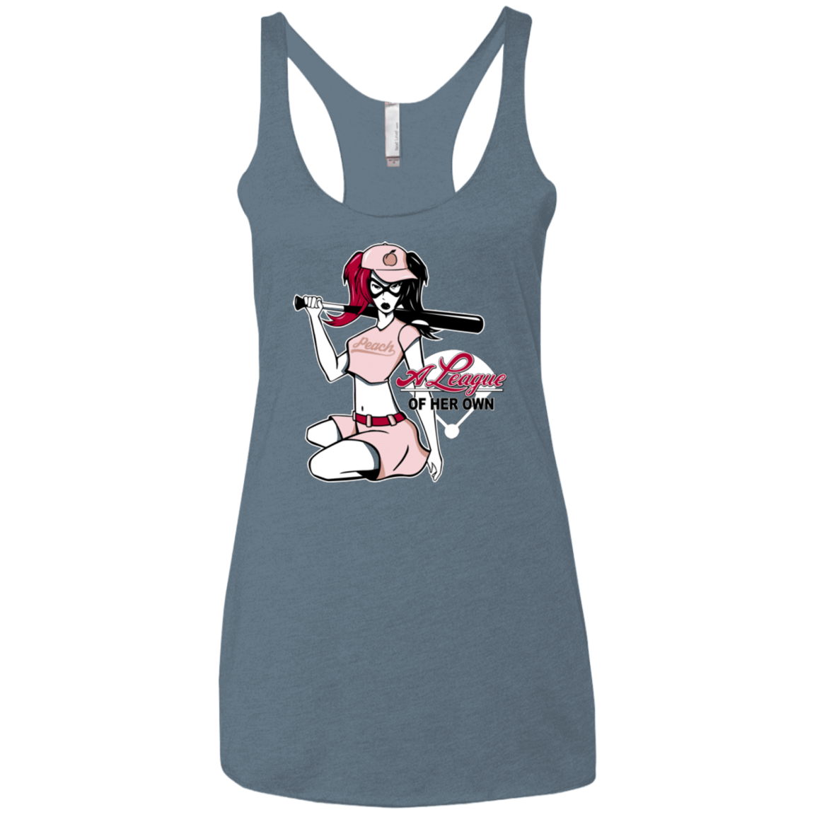 T-Shirts Indigo / X-Small League of Her Own Women's Triblend Racerback Tank