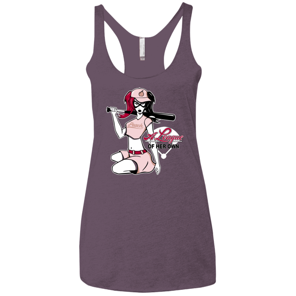 T-Shirts Vintage Purple / X-Small League of Her Own Women's Triblend Racerback Tank