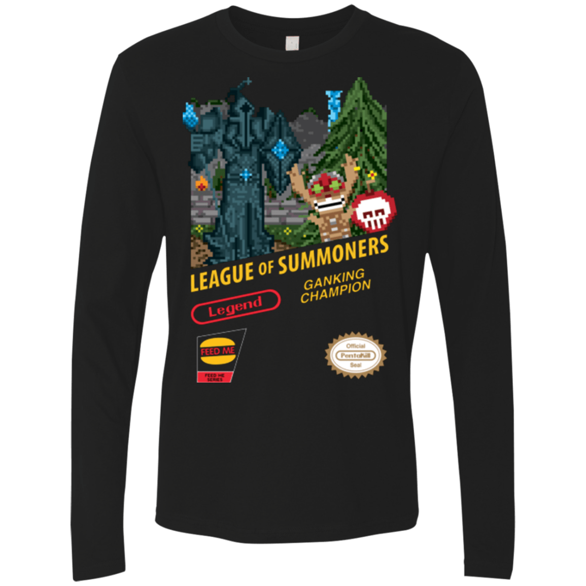 T-Shirts Black / Small League of Summoners Men's Premium Long Sleeve