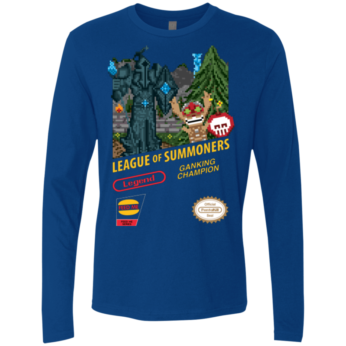 T-Shirts Royal / Small League of Summoners Men's Premium Long Sleeve